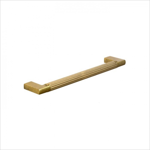 PWS - Arden, Fluted D handle, 160mm, Aged Brass