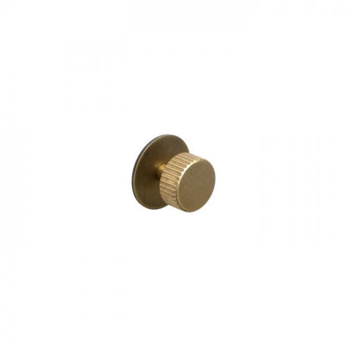 Arden, Fluted knob with backplate, central hole centre