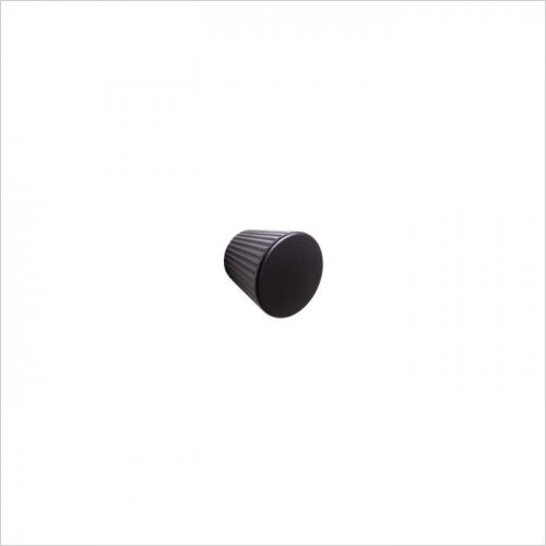 PWS - Alchester, Fluted conical knob, 30mm,  Matt Black