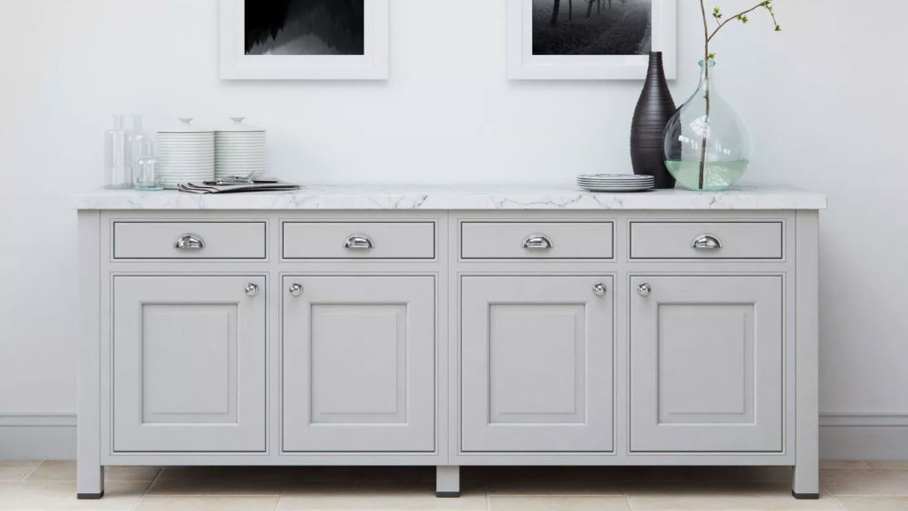 Eildon ash painted inframe kitchens from Multiwood