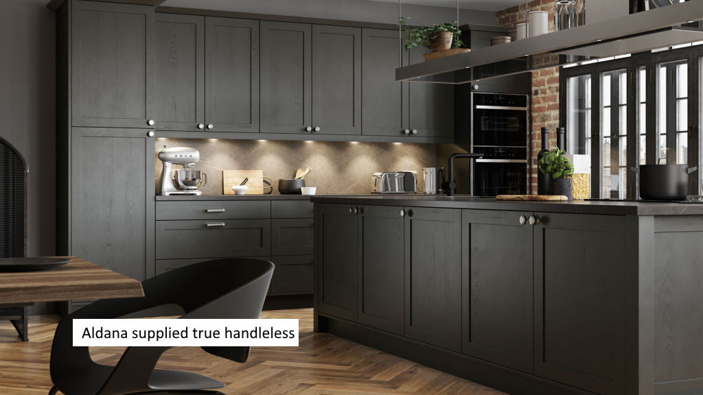 Aldana true handleless kitchen from Kitchen Stori/Uform