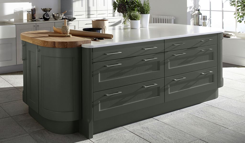 Kew Seal Grey shaker kitchen