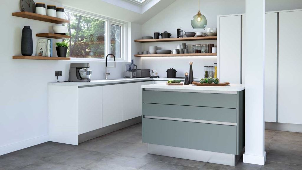 Cosdon white matt kitchen