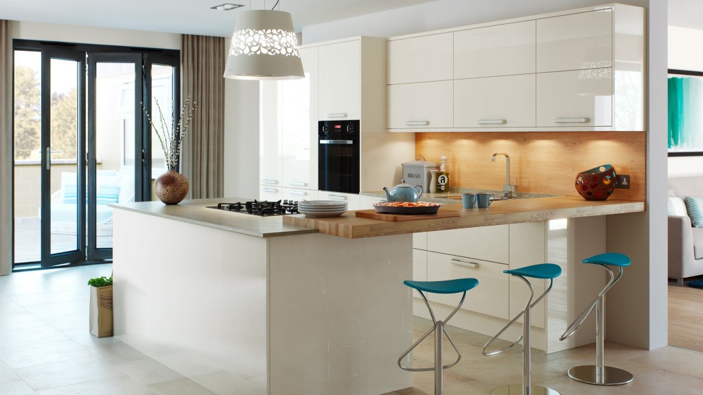 Hameldown cream gloss kitchen