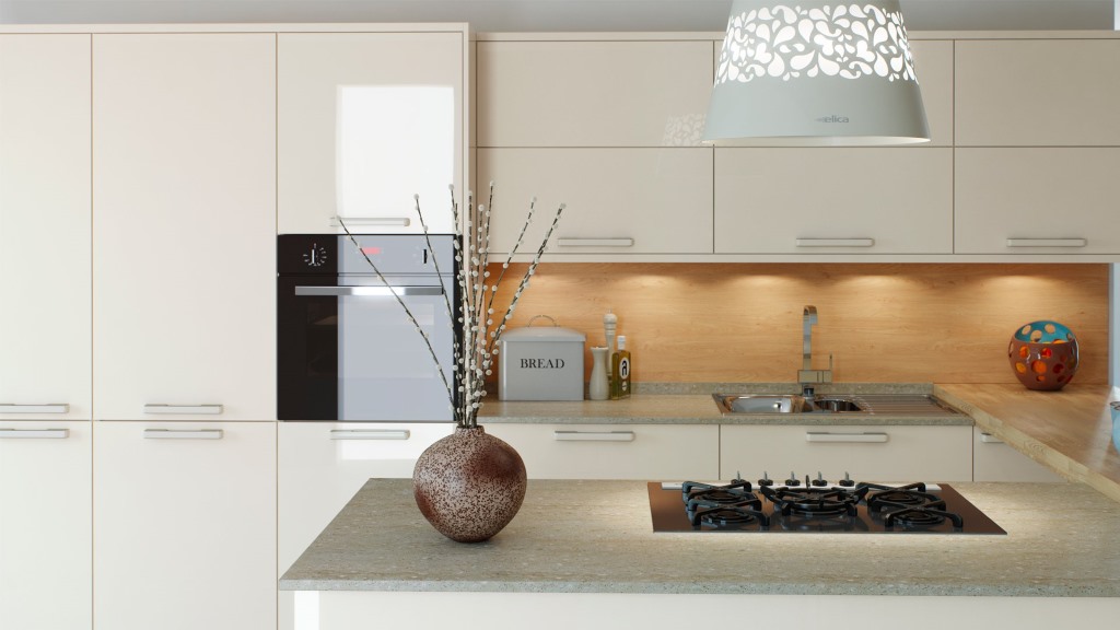 Hameldown cream gloss kitchen