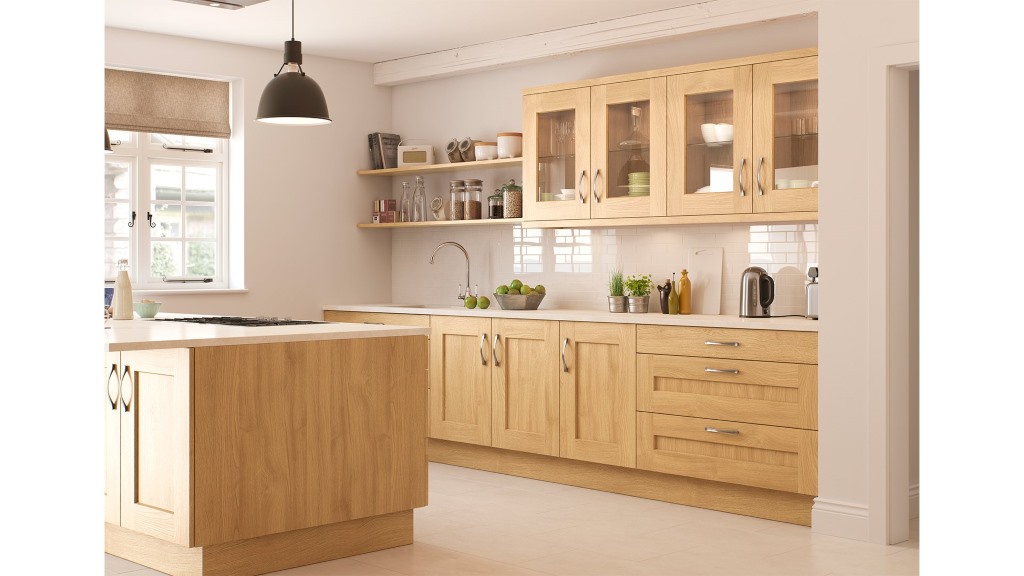 Rivington natural oak shaker kitchen