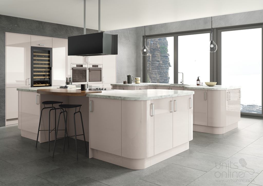 Lusso gloss cashmere kitchen
