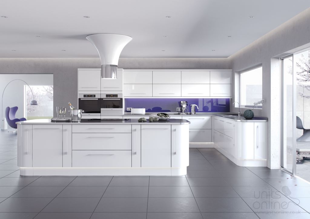 Lusso gloss white kitchen