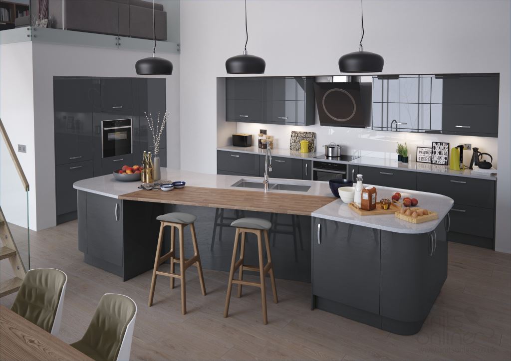 Vivo gloss anthracite kitchen