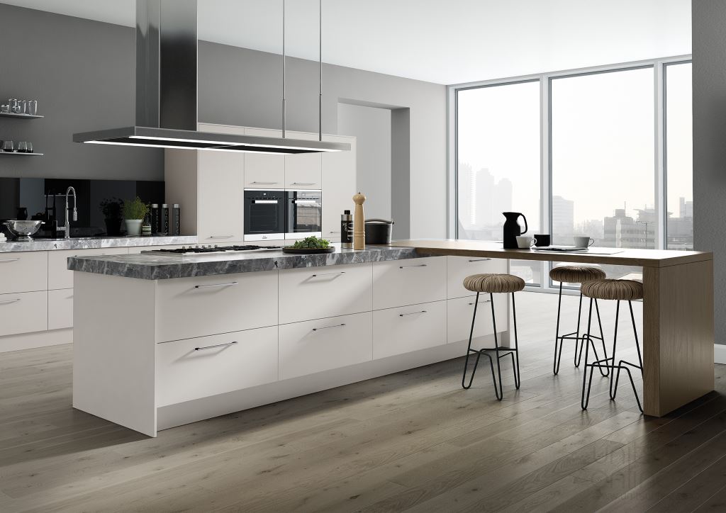 vivo light grey kitchen