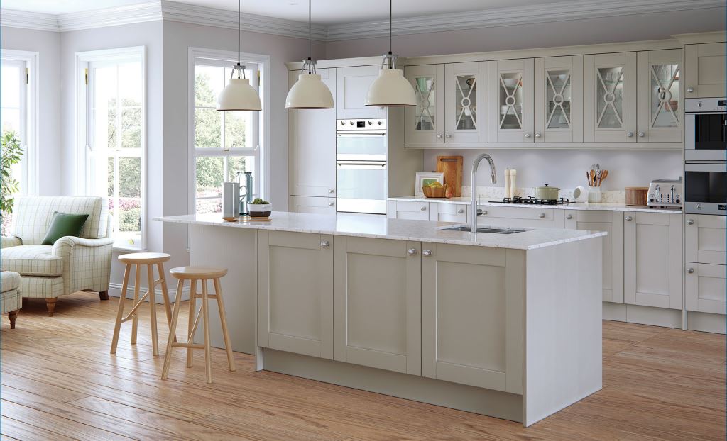Madison light grey shaker kitchen