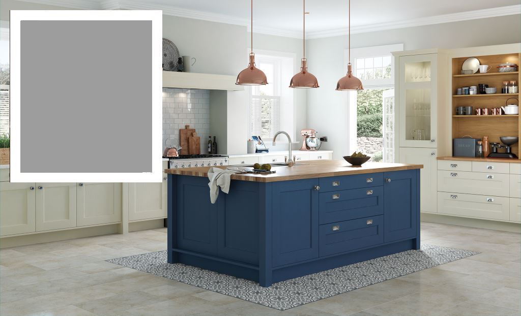 Wakefield dust grey shaker kitchen