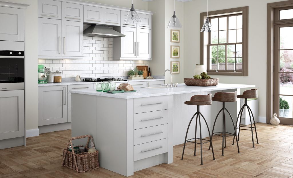 Wakefield light grey shaker kitchen