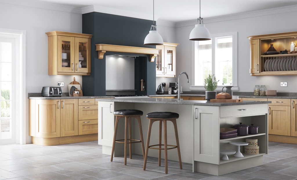 Wakefield light oak shaker kitchen