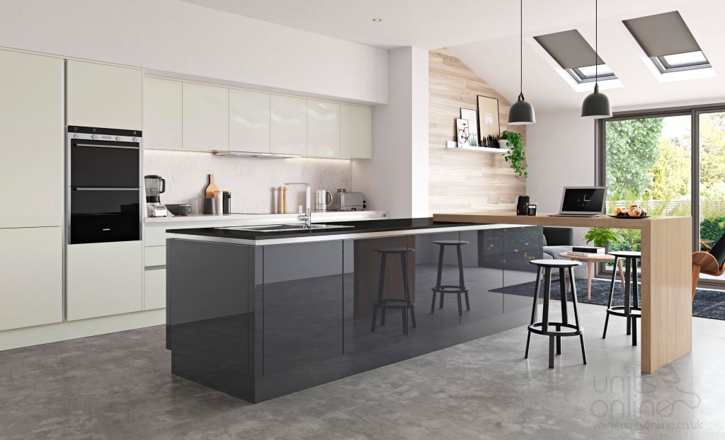 Zola gloss graphite kitchen