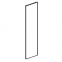 Tower end panel, 2400x650x18mm