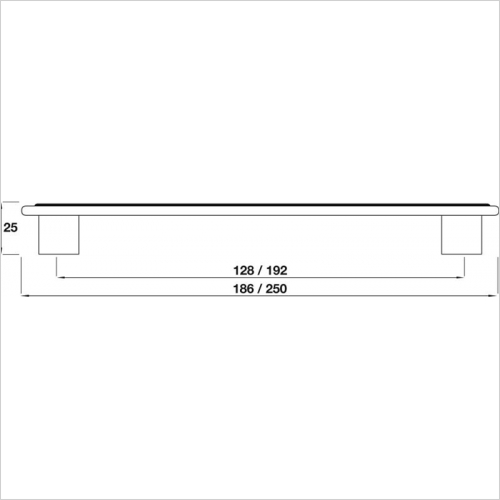 Bar Handle, Textured, 96mm And 128mm Hole Centres