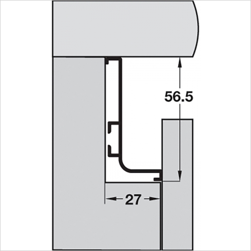 Gola System B+ Top Horizontal Profile 4.1m