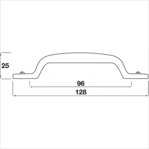 D Handle, 96mm