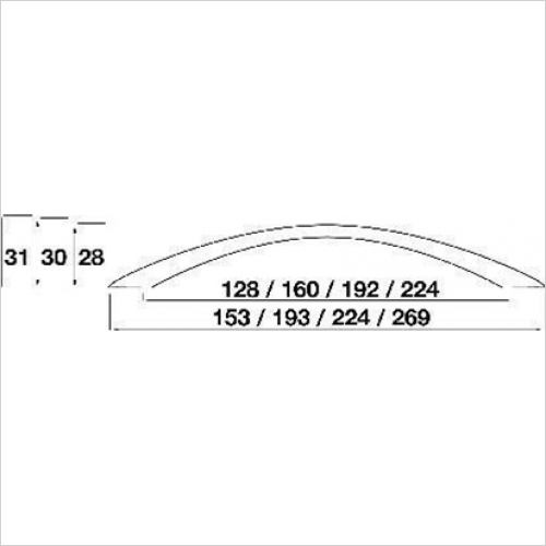 Bow Handle, 224mm