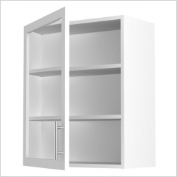 720mm High Glass Wall Unit (2 Glass Shelves) 500mm