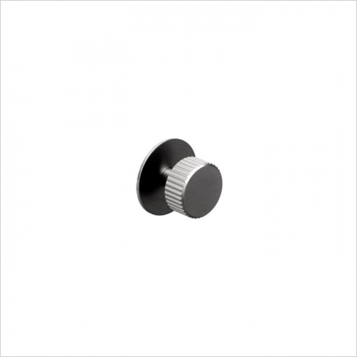 PWS - Arden, Flutted knob with backplate, central hole centre