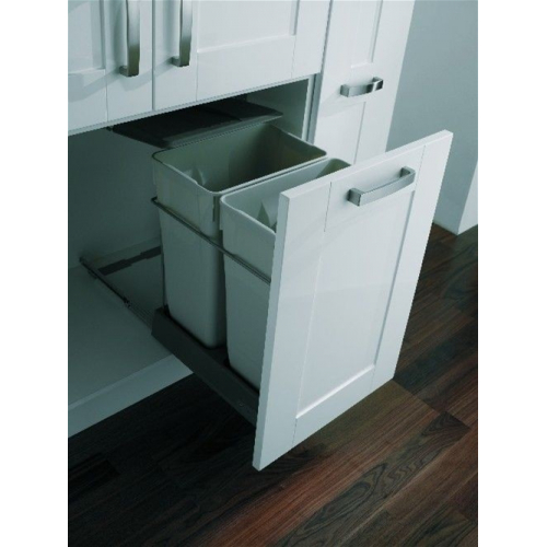 Pull-Out Waste Bin, 2 x 35 Litre