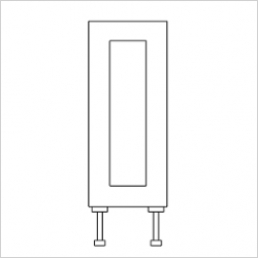 300mm Base Unit Wine Rack 400mm Deep With Door