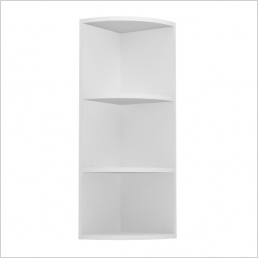 900mm High Curved Open End Wall Unit MFC