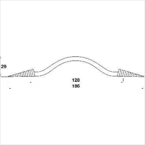Bow Handle Coil Ends, 128mm