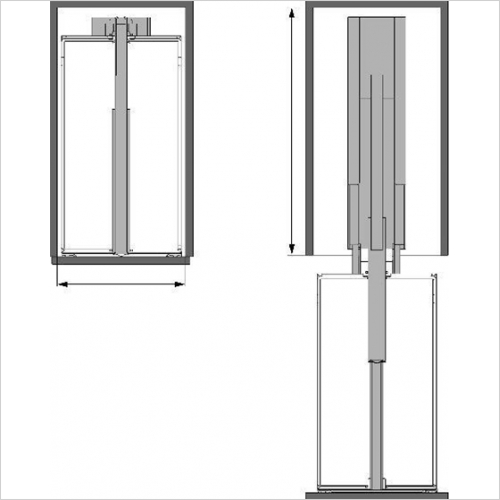 Classic 300mm Studio Height Larder Unit