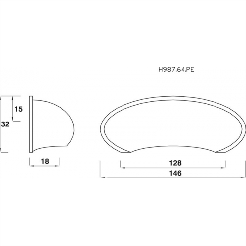 Cup Handle 64mm