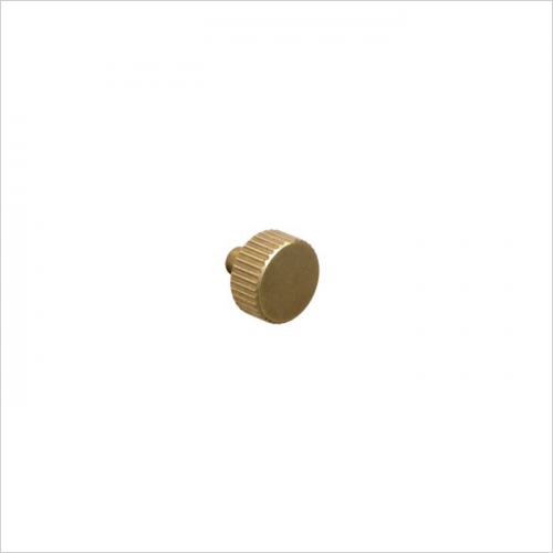 PWS - Arden, Fluted knob, central hole centre, Aged Brass