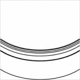 Curved Decorative Plinth (Smooth) 132x609x609mm
