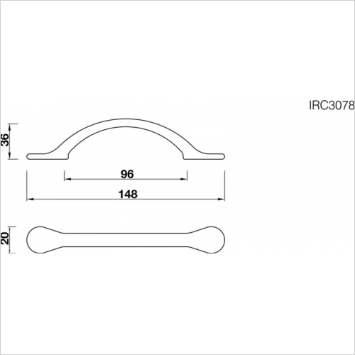 Bow Handle, 96mm