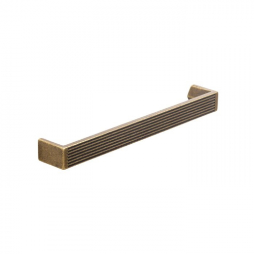 Alchester, Fluted D handle, 160mm, Aged Brass
