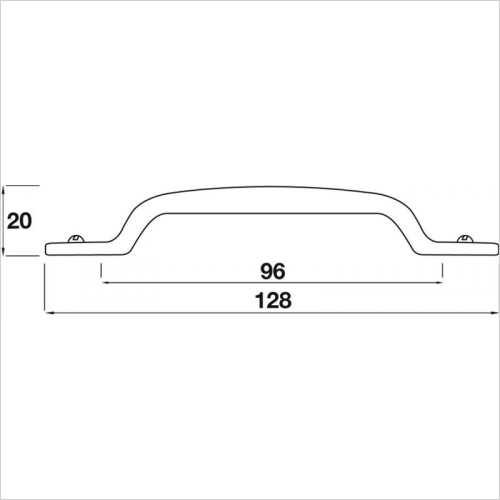 D Handle, 96mm