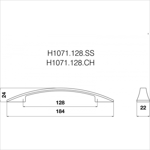 Bow Handle 128mm