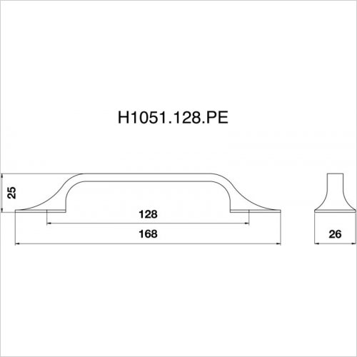 D Handle 128mm