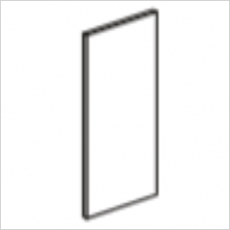 Wall end panel 774x370x18mm