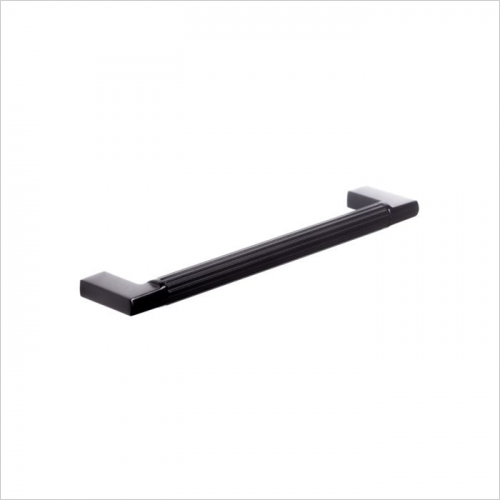 PWS - Arden, Fluted D handle, 160mm, Matt Black