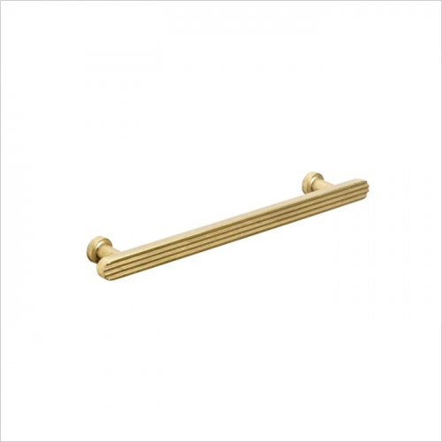 PWS - Henley, Fluted bar handle, classic, 160mm, Aged Brass