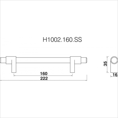 Bar Handle 160mm