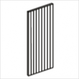 T&G wall end panel, 954x370x18mm