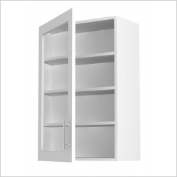 900mm High Wall Glass Unit (2 Glass Shelves) 500mm