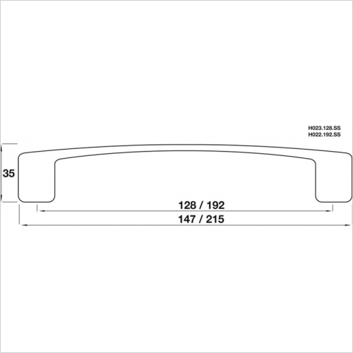 D Handle, 192mm