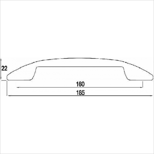 D Handle, 160mm