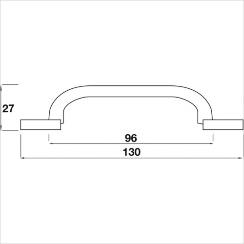 D Handle, 96mm