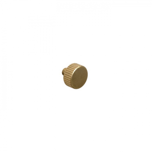 Arden, Fluted knob, central hole centre, Aged Brass
