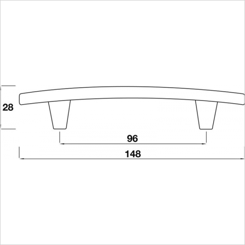 D Handle, 96mm